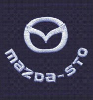 Логотип Mazda шеврон нагрудный